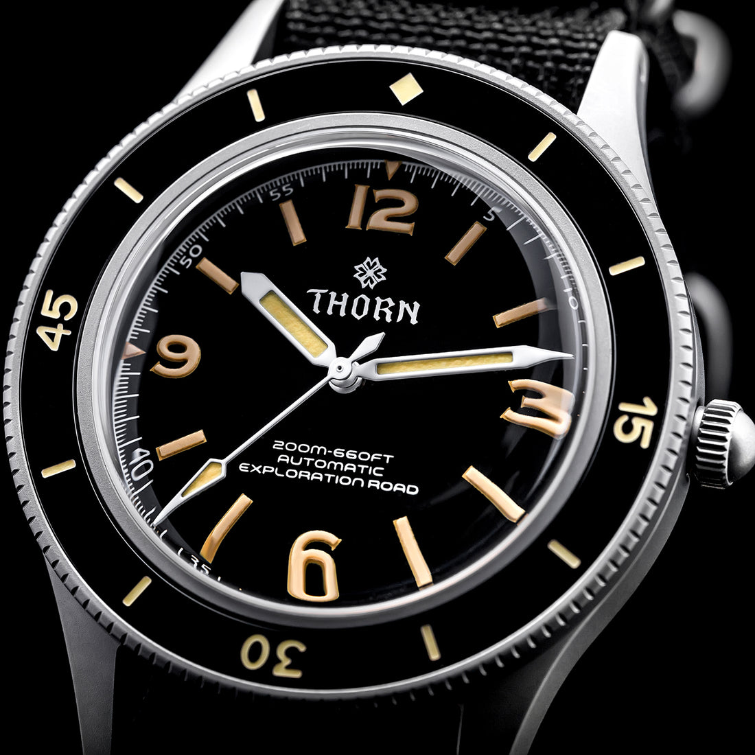 Thorn Vintage 50-Fathoms Dive Automatic Mechanical Watch