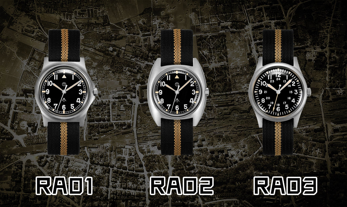 Rdunae RA02 W10 Retro Military Watch