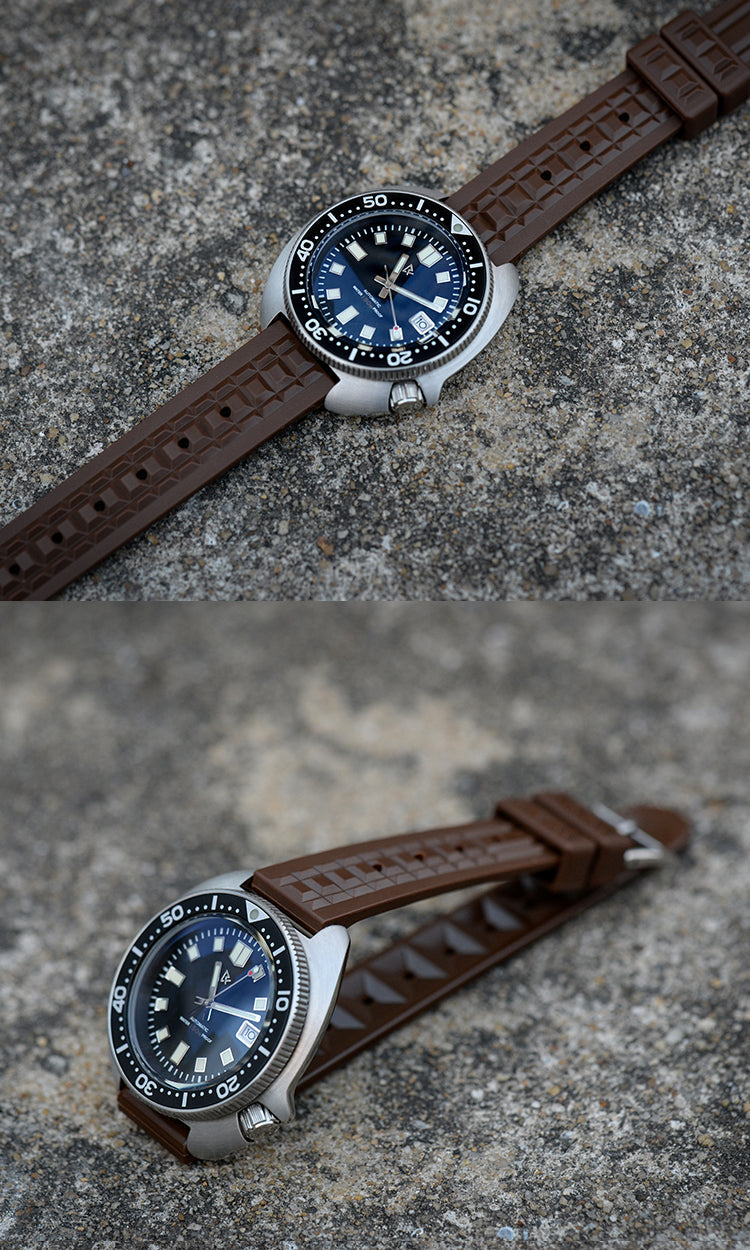 Rdunae 19mm/20mm Soft TPU Rubber Watch Strap