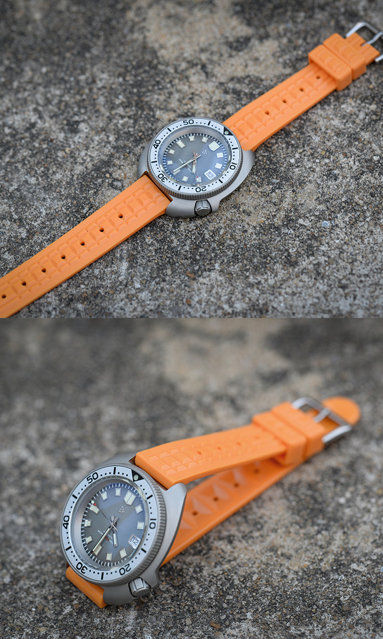 Rdunae 19mm/20mm Soft TPU Rubber Watch Strap