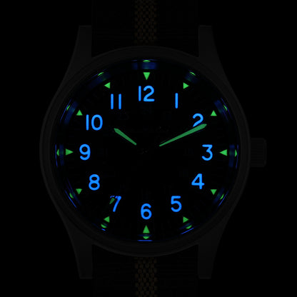 Militado 36mm Sapphire Crystal Pilot Field Watch