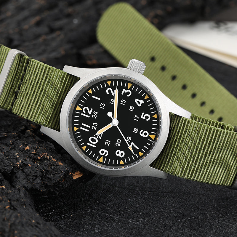 Militado 38mm Sapphire Crystal Pilot Field Watch ML05