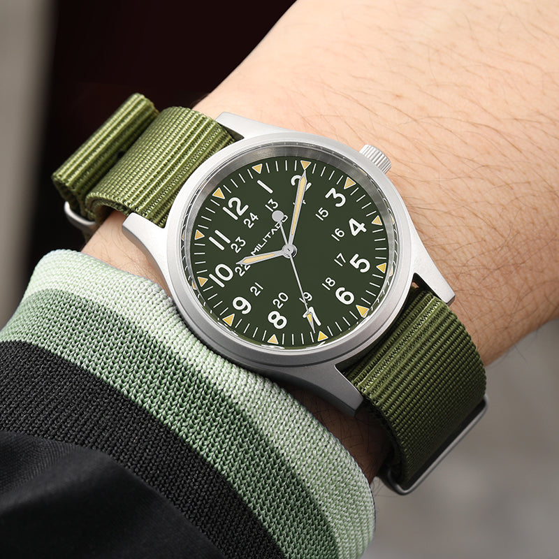 Militado 36mm Sapphire Crystal Pilot Field Watch