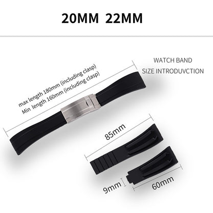 Cut-to-Size TPU Rubber Watch Strap