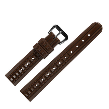 Rdunae 19mm/20mm Soft TPU Rubber Watch Strap