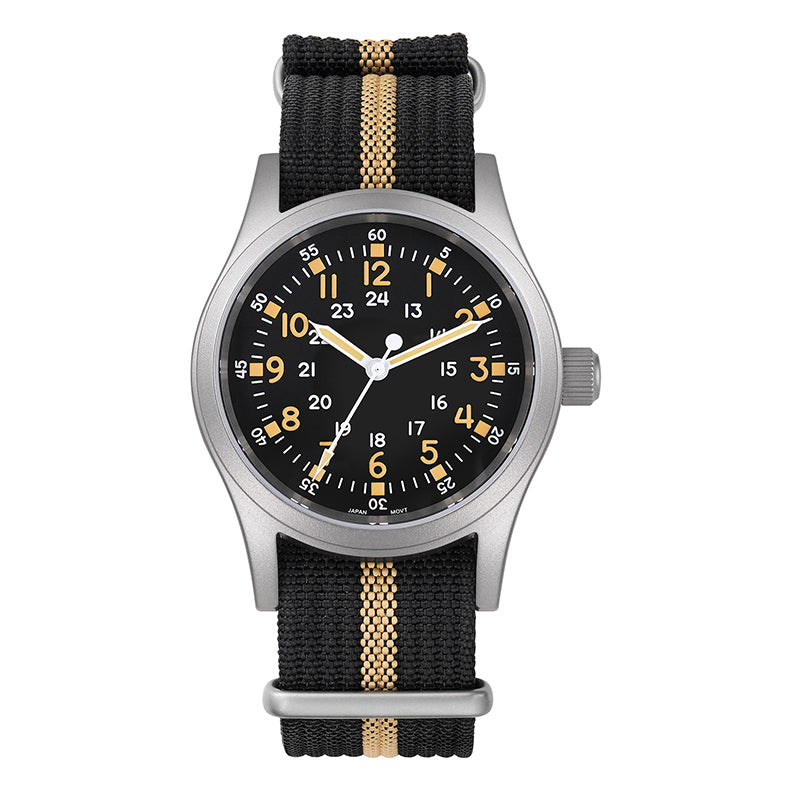 Militado 38mm Sapphire Crystal Pilot Field Watch ML05