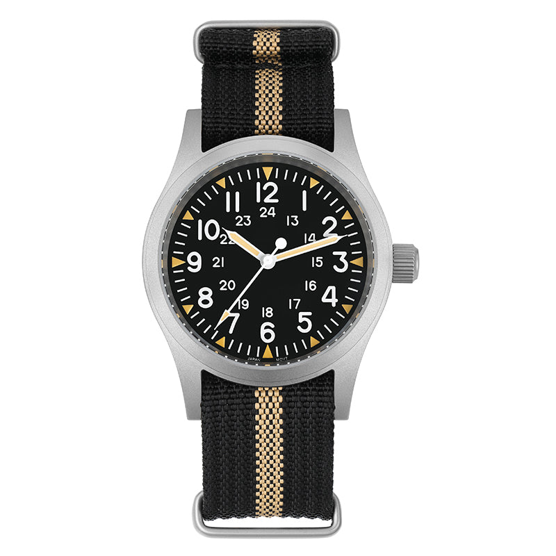 Militado 38mm Sapphire Crystal Pilot Field Watch