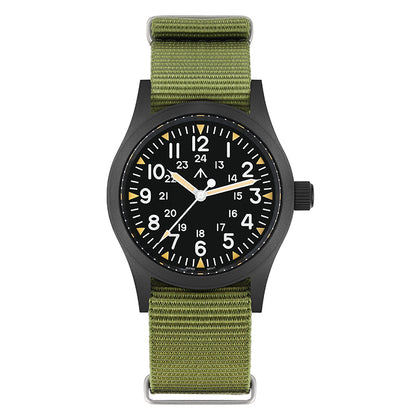 Militado 38mm Sapphire Crystal Pilot Field Watch