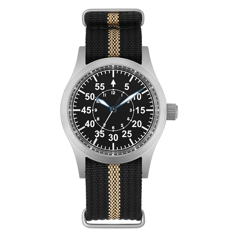 Militado 38mm Sapphire Crystal Pilot Field Watch ML05