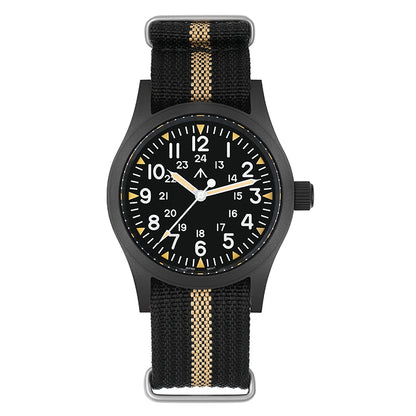 Militado 38mm Sapphire Crystal Pilot Field Watch ML05