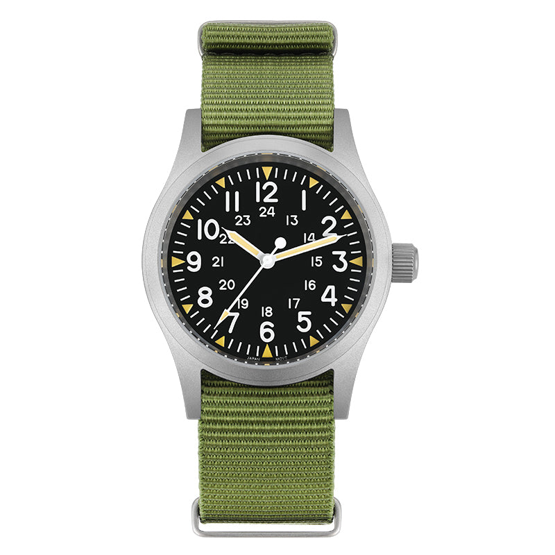 Militado 38mm Sapphire Crystal Pilot Field Watch ML05