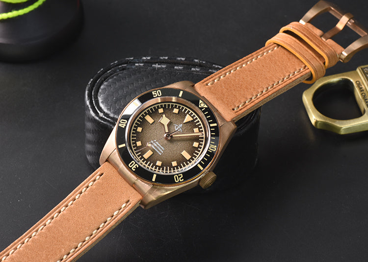 Hruodland 39mm BB58 Retro Bronze Watch