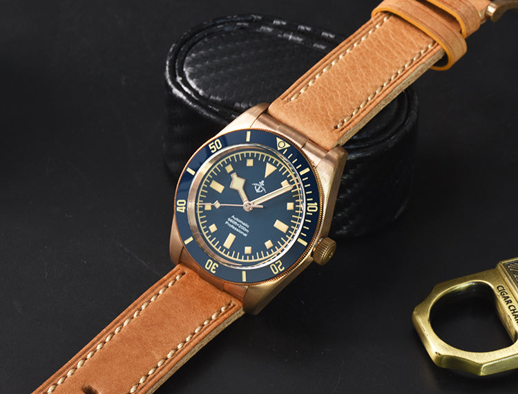 Hruodland 39mm BB58 Retro Bronze Watch