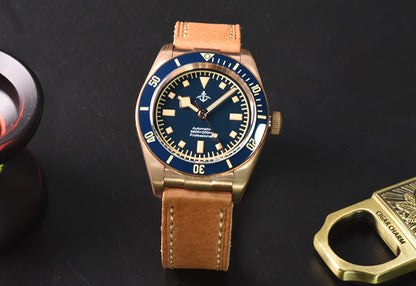 Hruodland 39mm BB58 Retro Bronze Watch