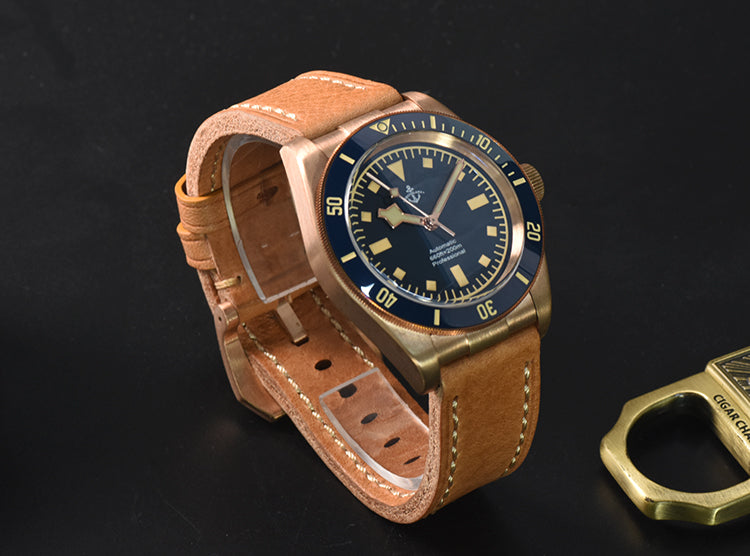 Hruodland 39mm BB58 Retro Bronze Watch