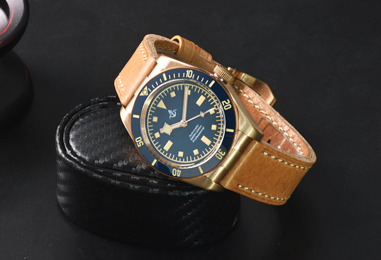 Hruodland 39mm BB58 Retro Bronze Watch