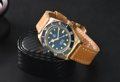 Hruodland 39mm BB58 Retro Bronze Watch