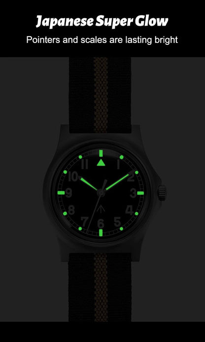 RDUNAE RA01 Retro Military 36.8mm Men Watch