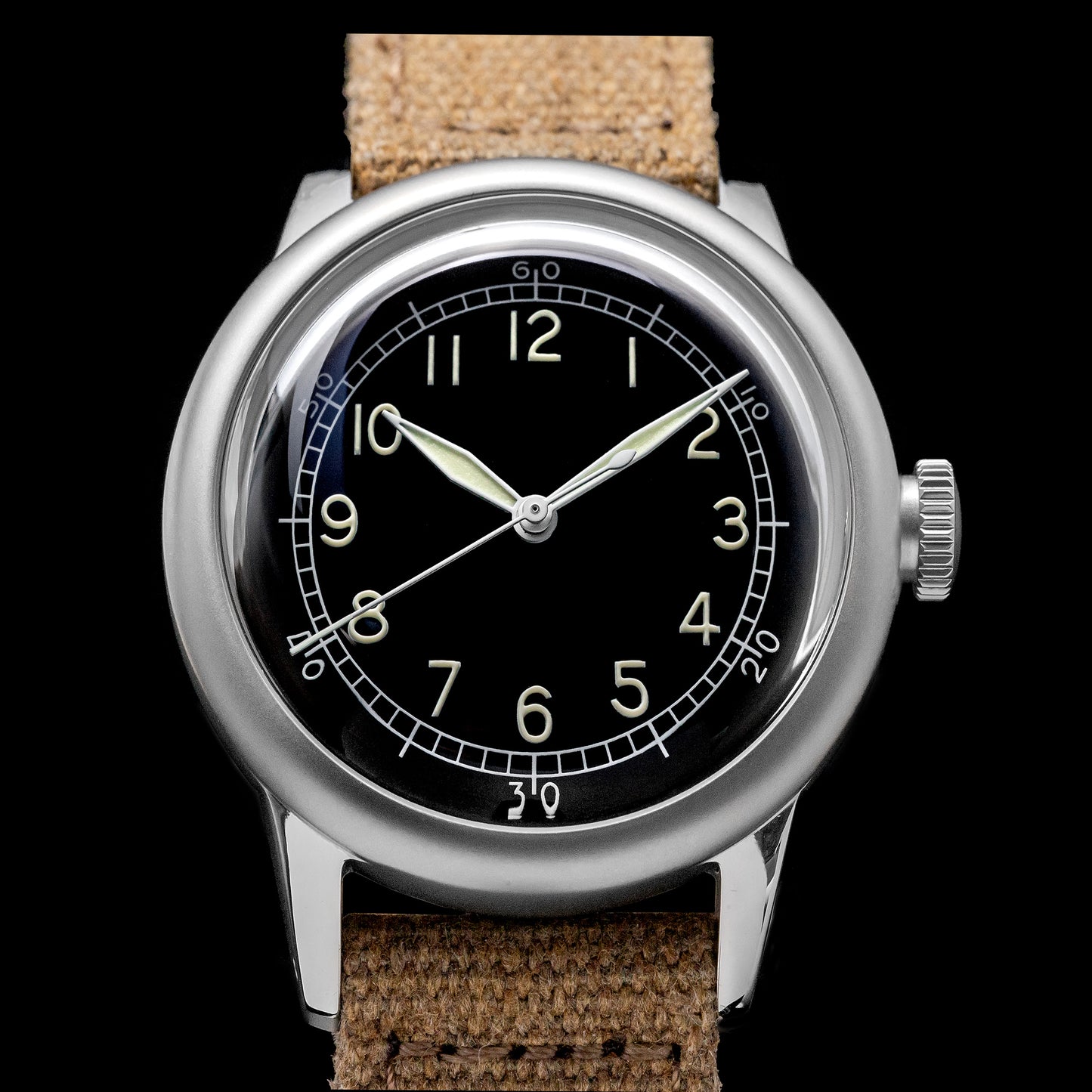 ★Weekly Deal★THORN A11 36mm Stainless steel Retro Military Men Watch