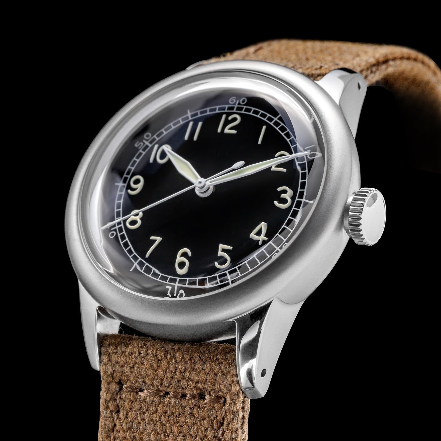 ★Weekly Deal★THORN A11 36mm Stainless steel Retro Military Men Watch