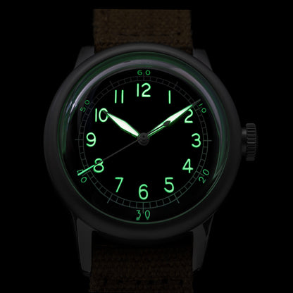 ★Weekly Deal★THORN A11 36mm Stainless steel Retro Military Men Watch