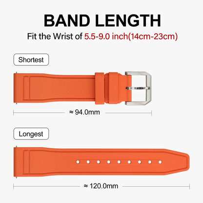 Tropic Soft fluororubber Pilot field Watch Strap