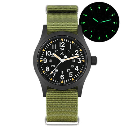 Militado 38mm Sapphire Crystal Pilot Field Watch