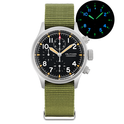 Militado Retro VK67 Quartz Chronograph Watch - 3 Dial