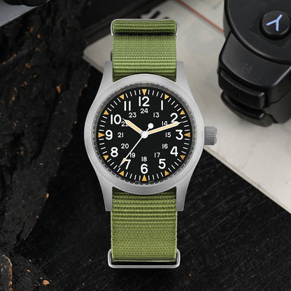 Militado 38mm Sapphire Crystal Pilot Field Watch