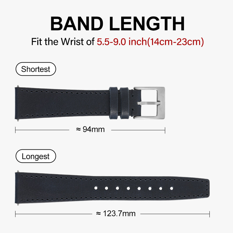 Leather Pilot Watch Band