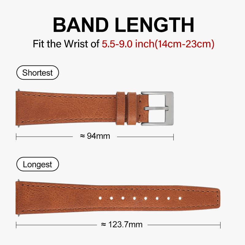 Leather Pilot Watch Band