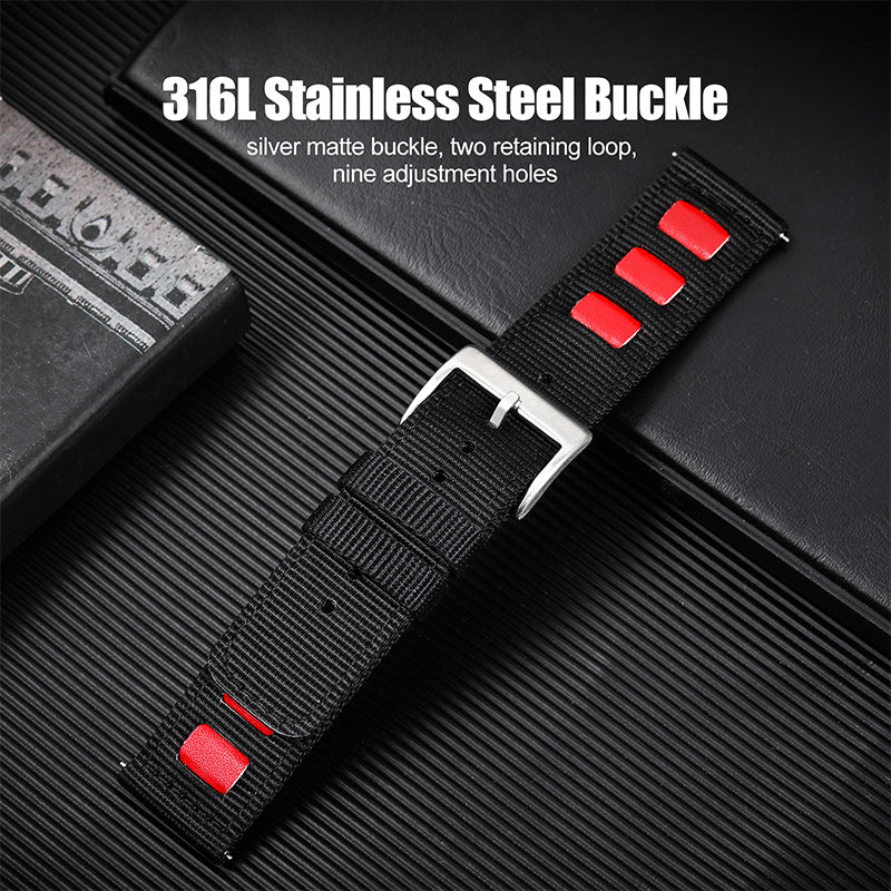 Quick release fashion nylon fabric strap