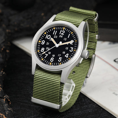 Militado 38mm Sapphire Crystal Pilot Field Watch ML05