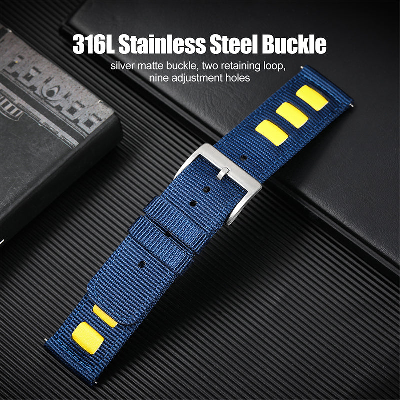 Quick release fashion nylon fabric strap