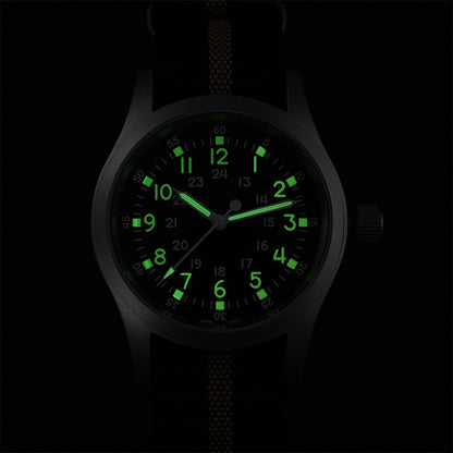 Militado 38mm Sapphire Crystal Pilot Field Watch ML05