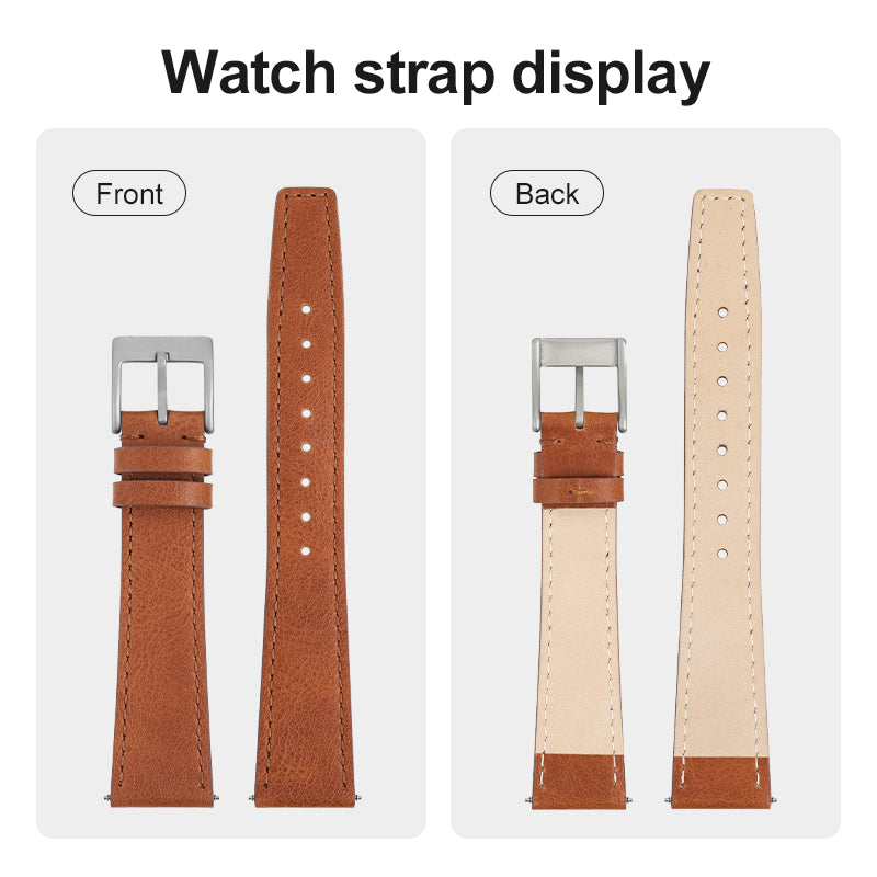 Leather Pilot Watch Band