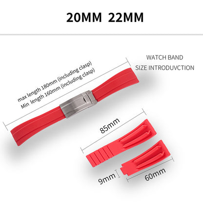 Cut-to-Size TPU Rubber Watch Strap