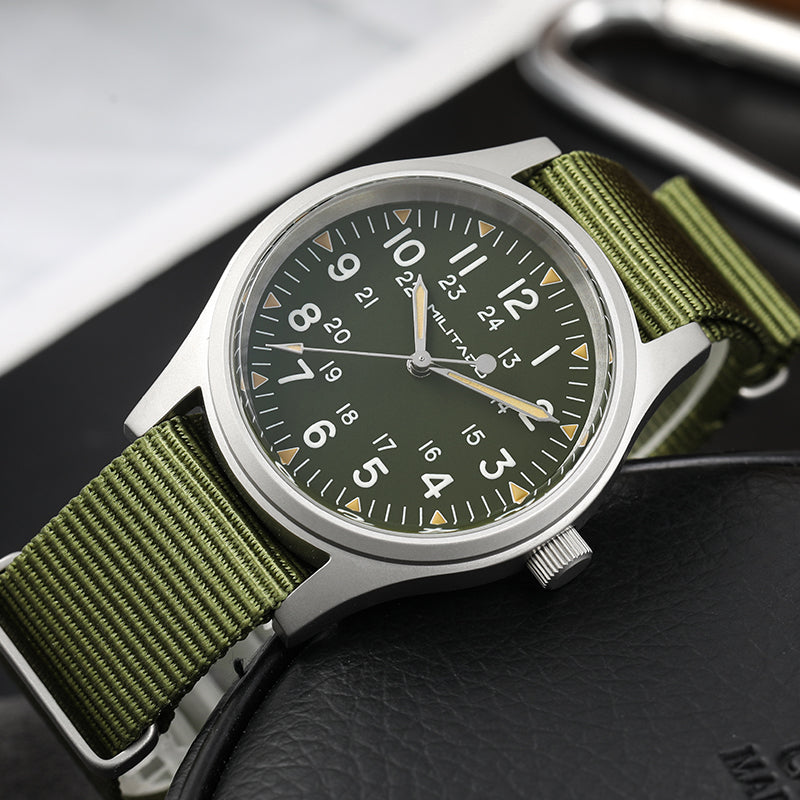 Militado 36mm Sapphire Crystal Pilot Field Watch