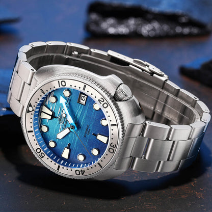 Addiesdive 3D Deep Sea Turtle Dial Dive Watch AD2045