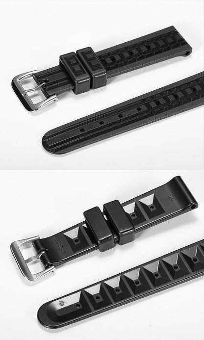 Rdunae 19mm/20mm Soft TPU Rubber Watch Strap