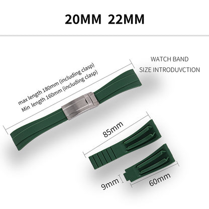 Cut-to-Size TPU Rubber Watch Strap