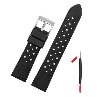 Tropical Soft Silicon Rubber Dive Watch Strap