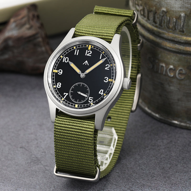 Militado 36mm D12 Quartz Field Watch - Pencil Hands