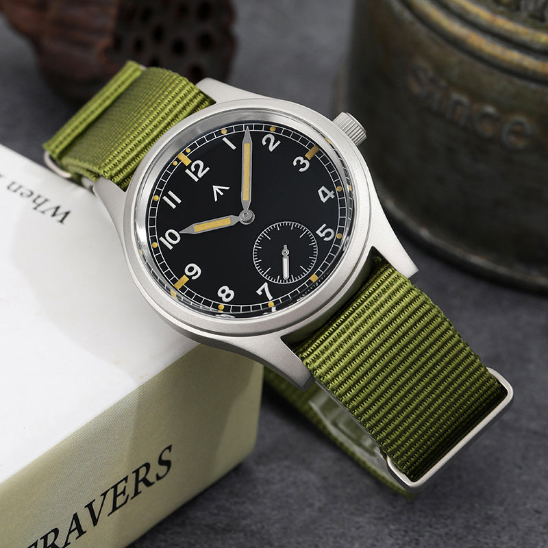 Militado 36mm D12 Quartz Field Watch - Pencil Hands