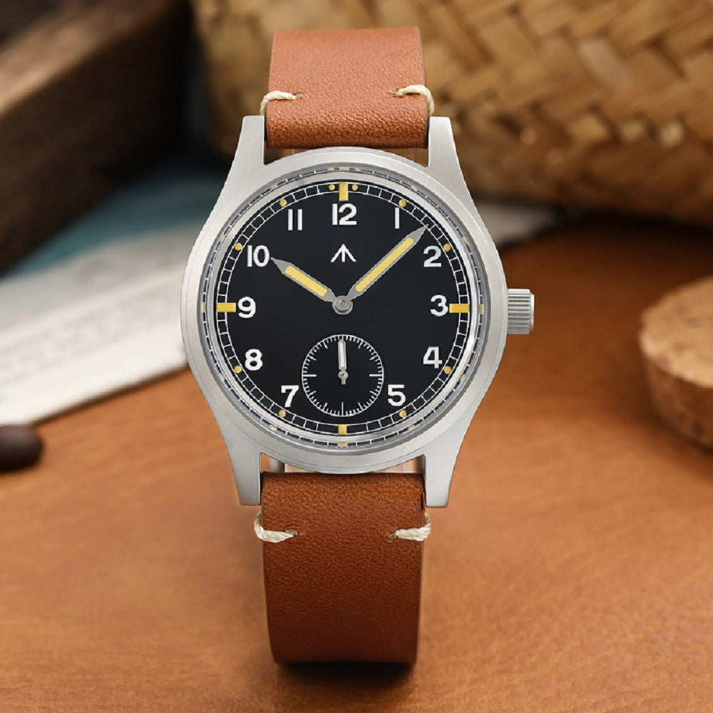 Militado 36mm D12 Quartz Field Watch - Pencil Hands