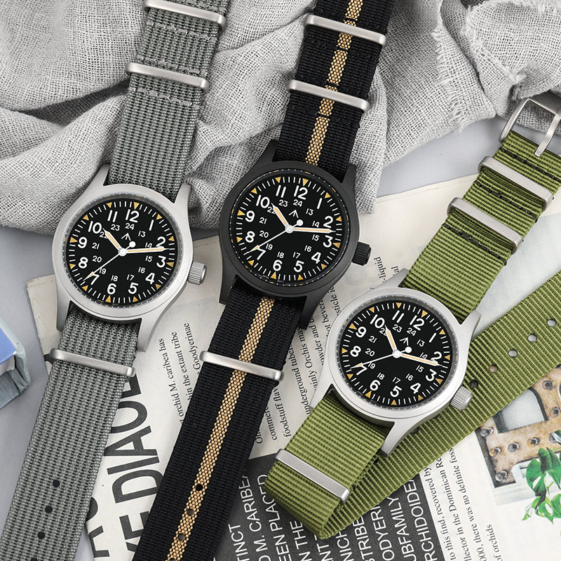 Militado 38mm Sapphire Crystal Pilot Field Watch ML05