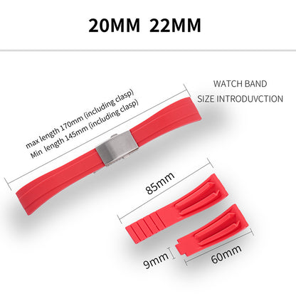 Cut-to-Size TPU Rubber Watch Strap