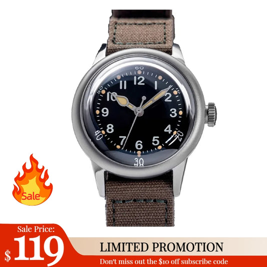 ★Weekly Deal★THORN A11 Titanium Retro Military Men Watch