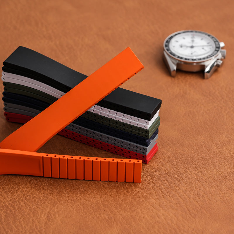 ★SuperDeal★ Cut-to-Size FKM Rubber Watch Strap