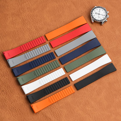 ★SuperDeal★ Cut-to-Size FKM Rubber Watch Strap